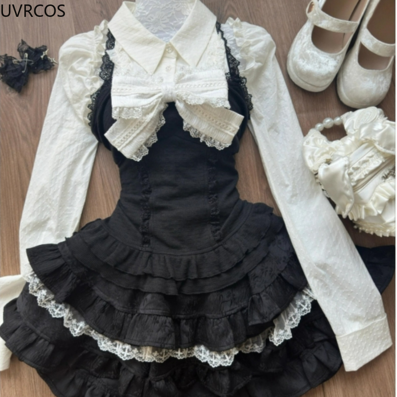Y2k Aesthetic Lolita Style 3 P - Fly Line review and price