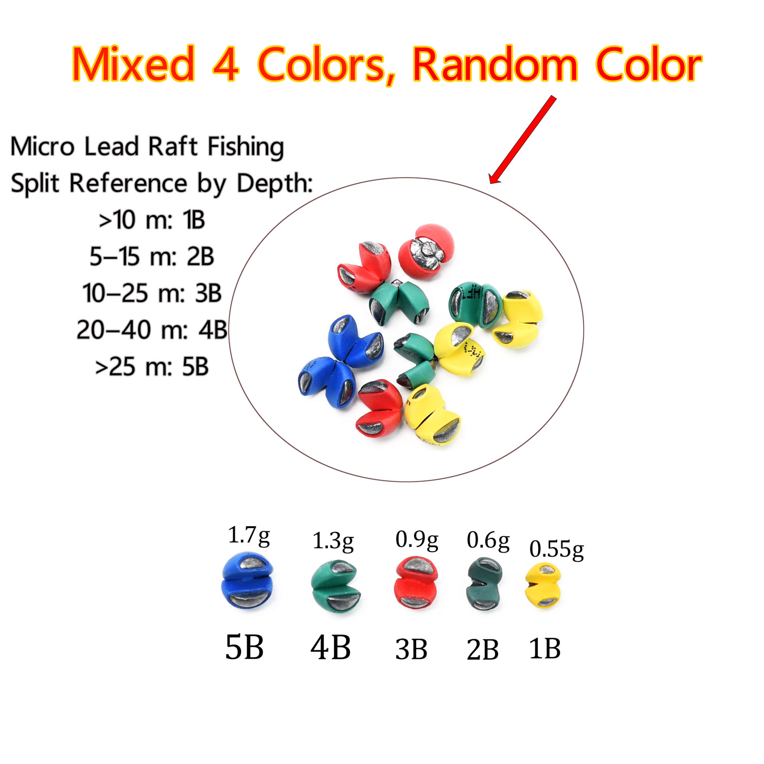 Multi Size Taper Metal Sinkers - Freshwater Line review and price
