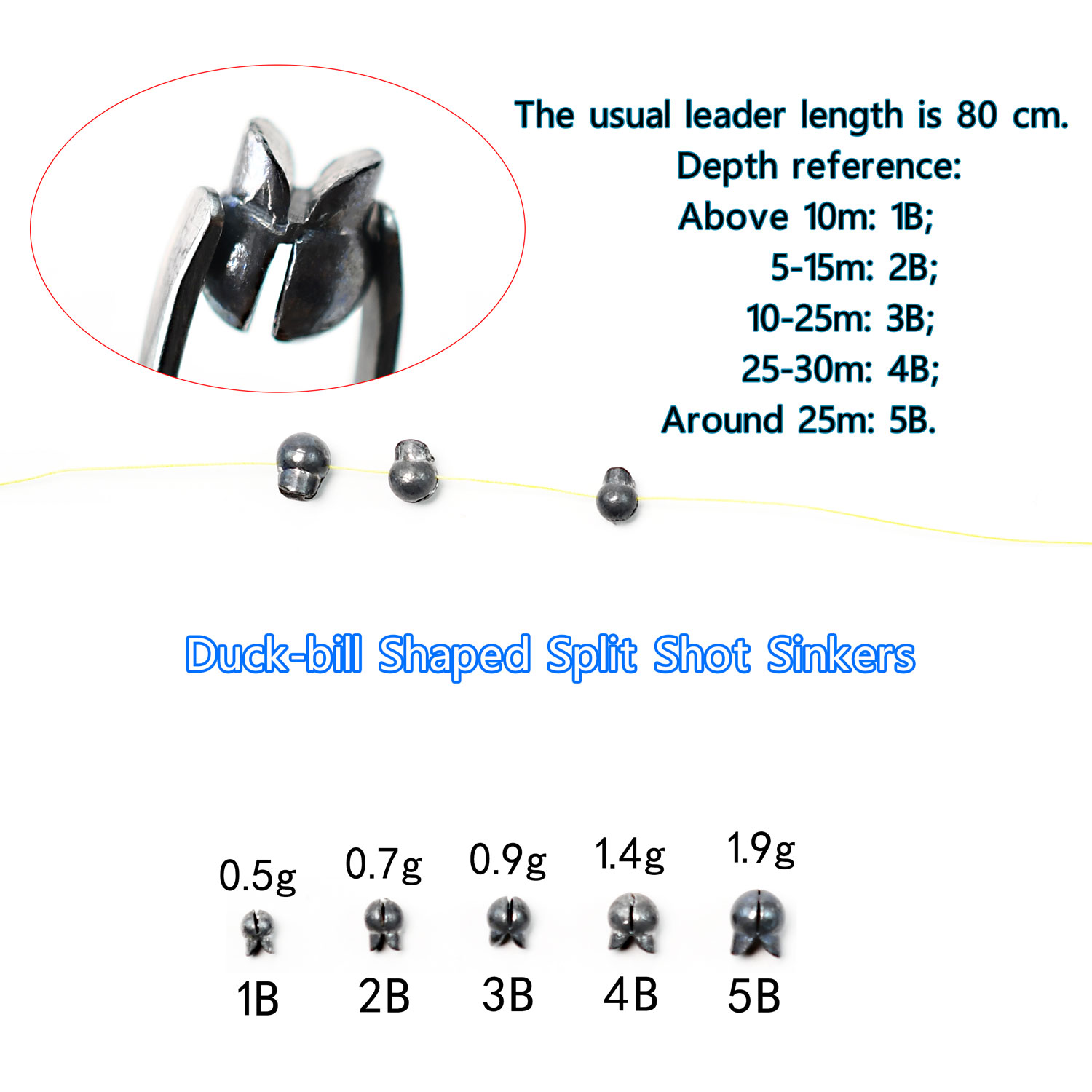 Multi Size Taper Metal Sinkers - Freshwater Line review and price
